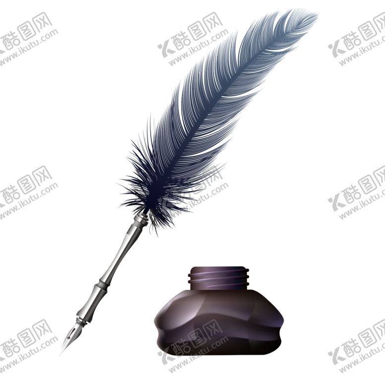 编号：96031210010438307795【酷图网】源文件下载-羽毛笔