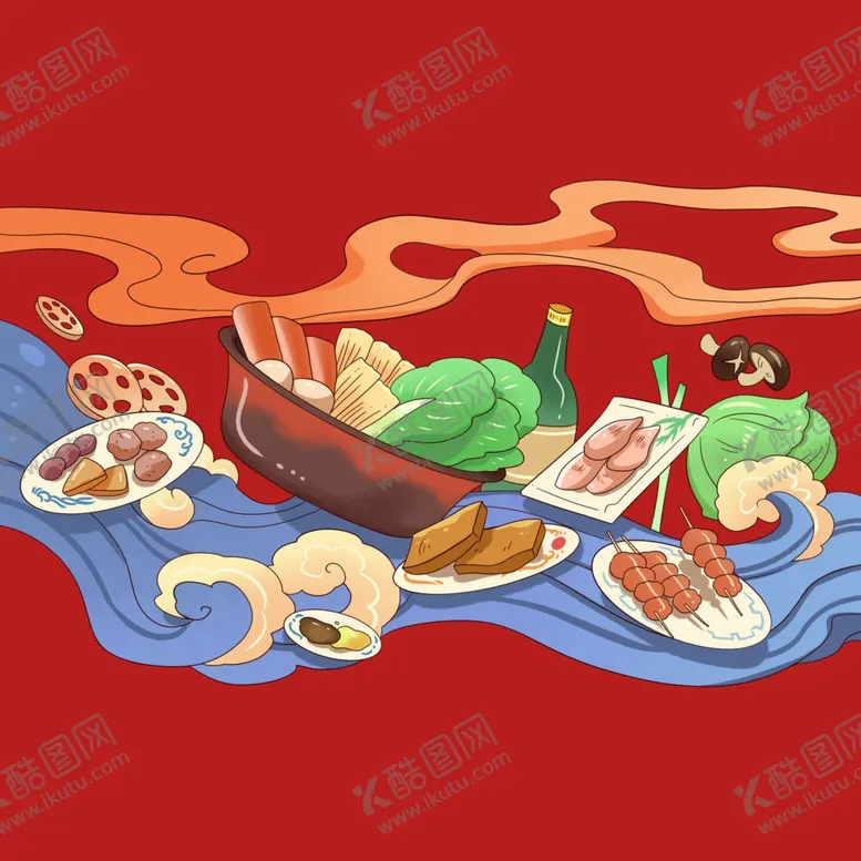 编号：50296802281519079955【酷图网】源文件下载-中餐美食火锅