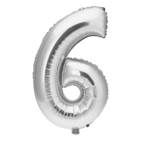 银色气球字6