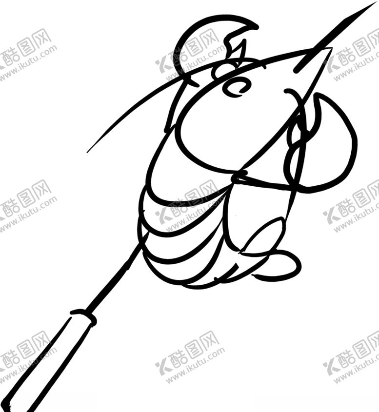 编号：30830209292046319778【酷图网】源文件下载-虾线描