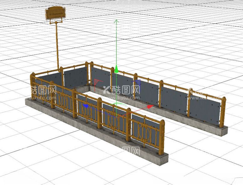 编号：38672501142106536844【酷图网】源文件下载-C4D模型围栏