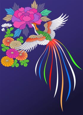 中式花纹边框窗格海报