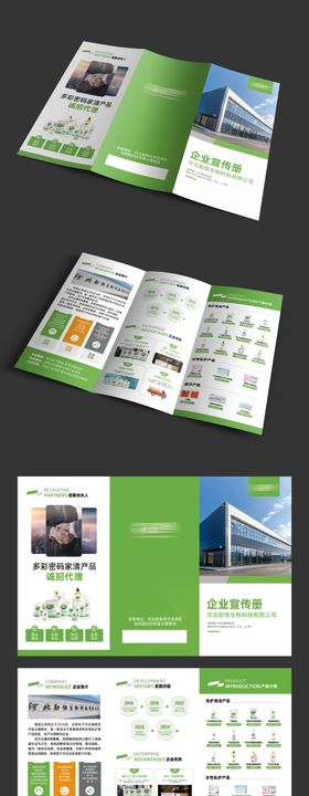 三折页洗护产品品牌宣传册