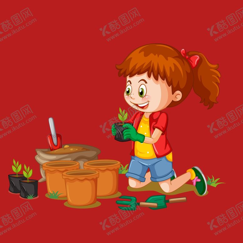 编号：71331202191524002503【酷图网】源文件下载-手绘儿童女孩