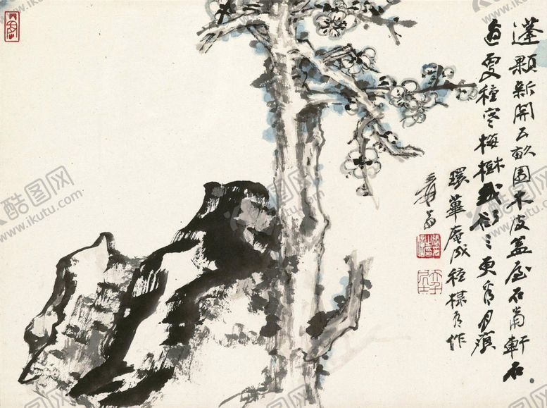 编号：16654502071103053346【酷图网】源文件下载-张大千松树