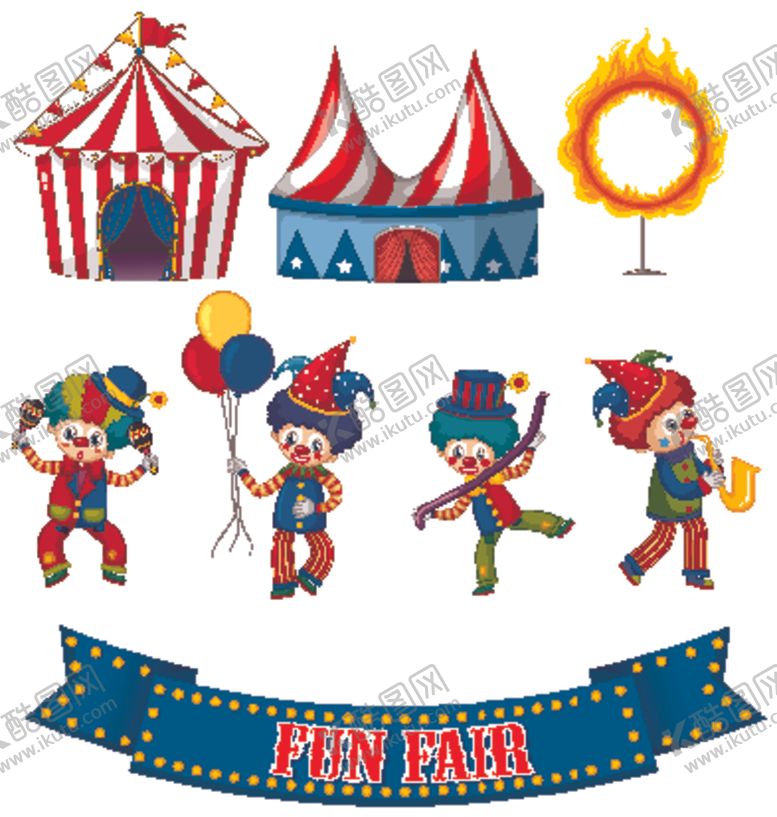 编号：86683509122201443705【酷图网】源文件下载-马戏团小丑