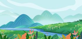 美丽山水田园风光