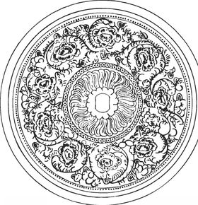 镂空花图案