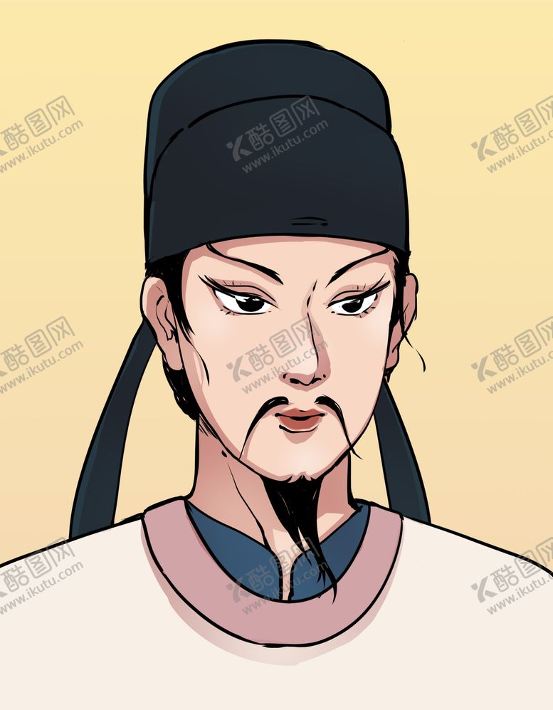 编号：80800510311025093465【酷图网】源文件下载-李白插画头像