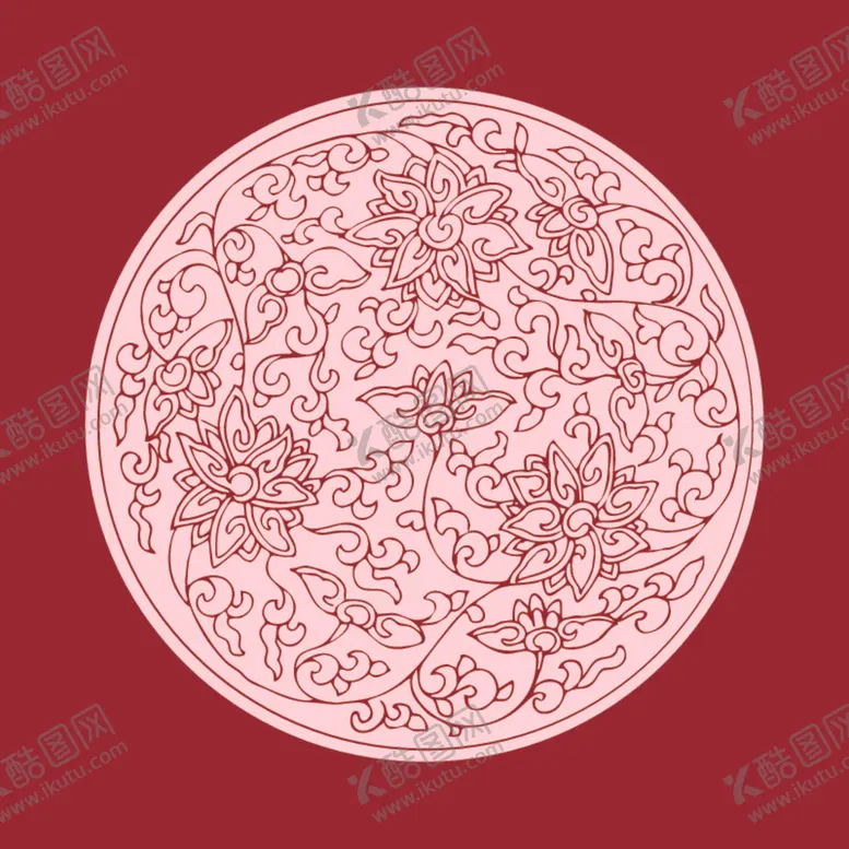 编号：46265601150610164269【酷图网】源文件下载-莲花国风矢量图形素材底纹荷叶