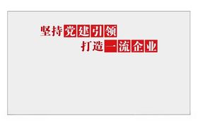 坚持党建引领打造一流企业