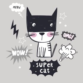黑色的小猫