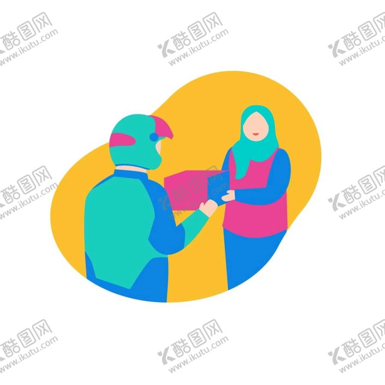 编号：79966410181610056804【酷图网】源文件下载-快递员