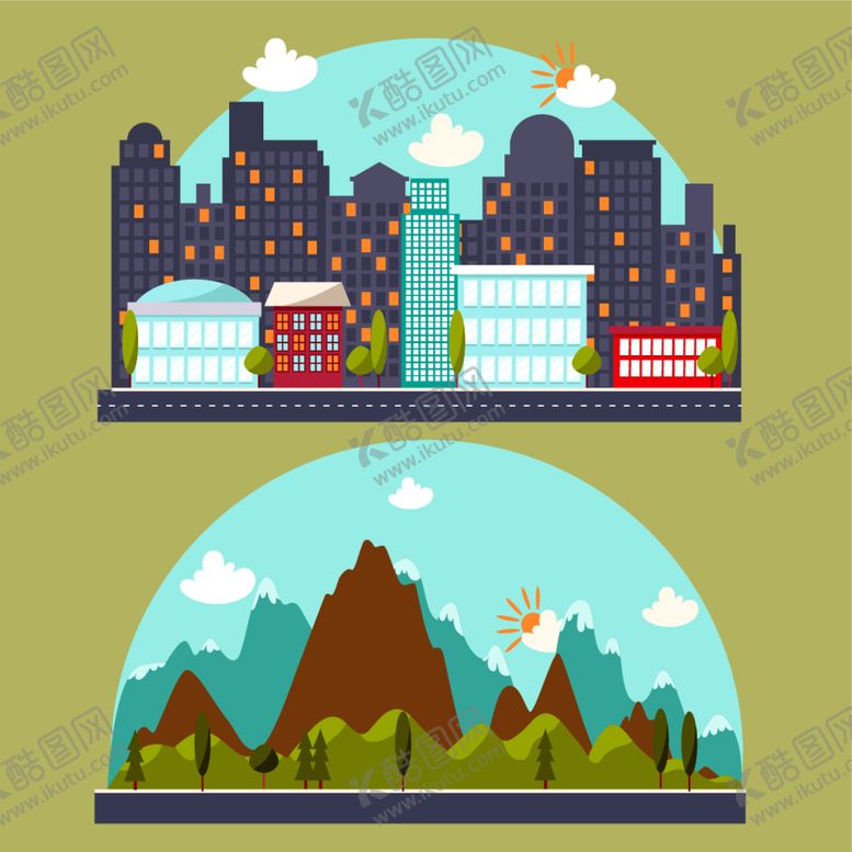 编号：75699112151934121390【酷图网】源文件下载-插画风景