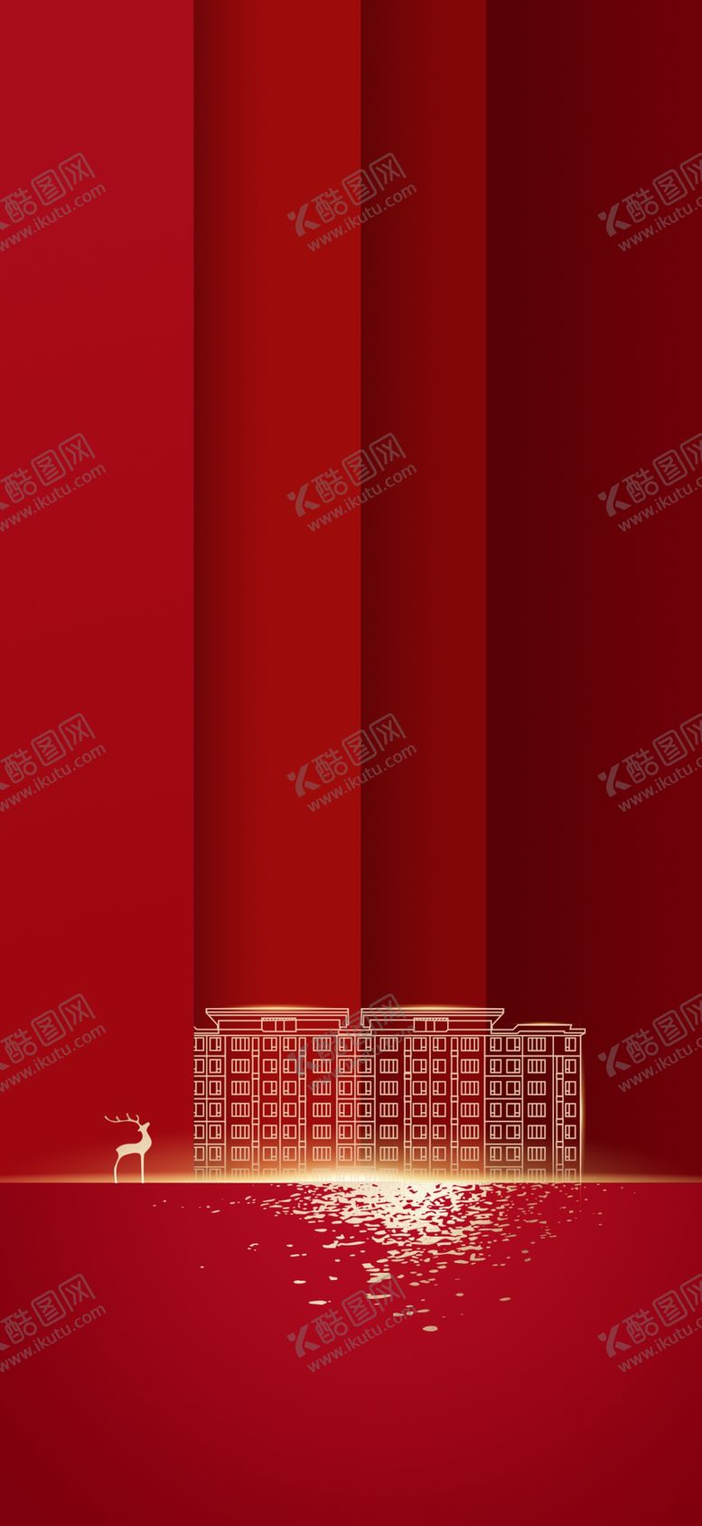 编号：89843910220333448156【酷图网】源文件下载-红色加推开盘热销质感底图