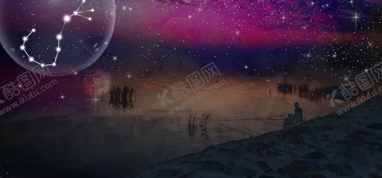 编号：41351306240444243207【酷图网】源文件下载-合成十二星座天蝎座星空