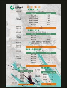 保险宣传彩页