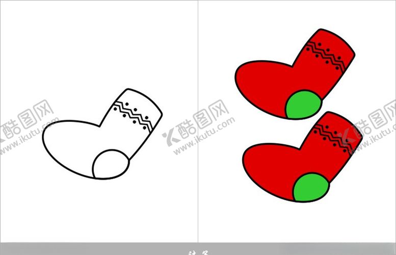 编号：41539710311522382037【酷图网】源文件下载-袜子简笔画