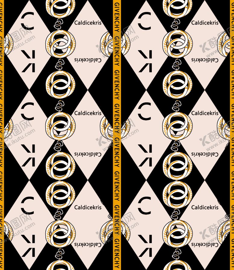 编号：49156009290725466169【酷图网】源文件下载-链条豹纹设计大牌图案