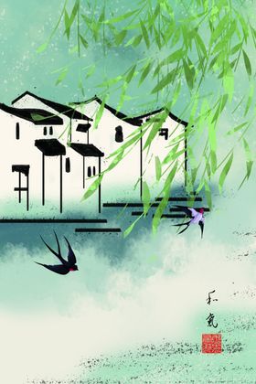 江南水墨装饰画
