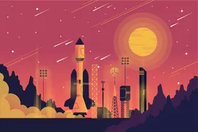 火箭探空载人飞船运载太空探测