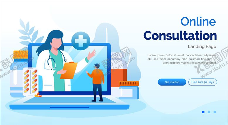 编号：54181109210522557321【酷图网】源文件下载-医护网站