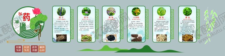 编号：78751106292200022029【酷图网】源文件下载-以药喻廉文化墙中医药廉洁