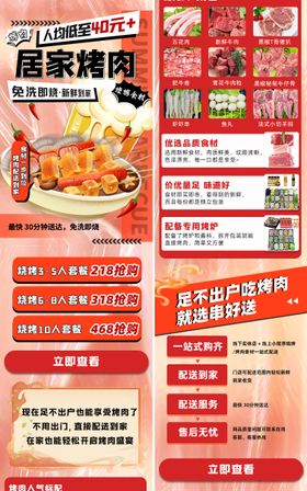 餐饮商户通长图