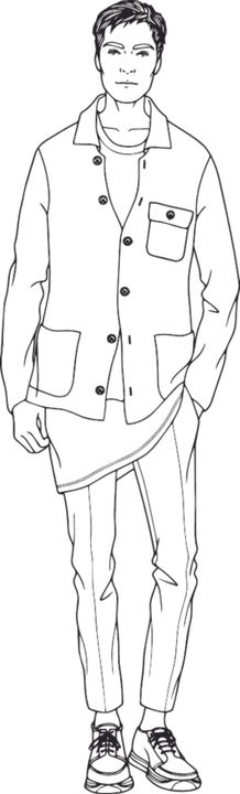 男装款式图