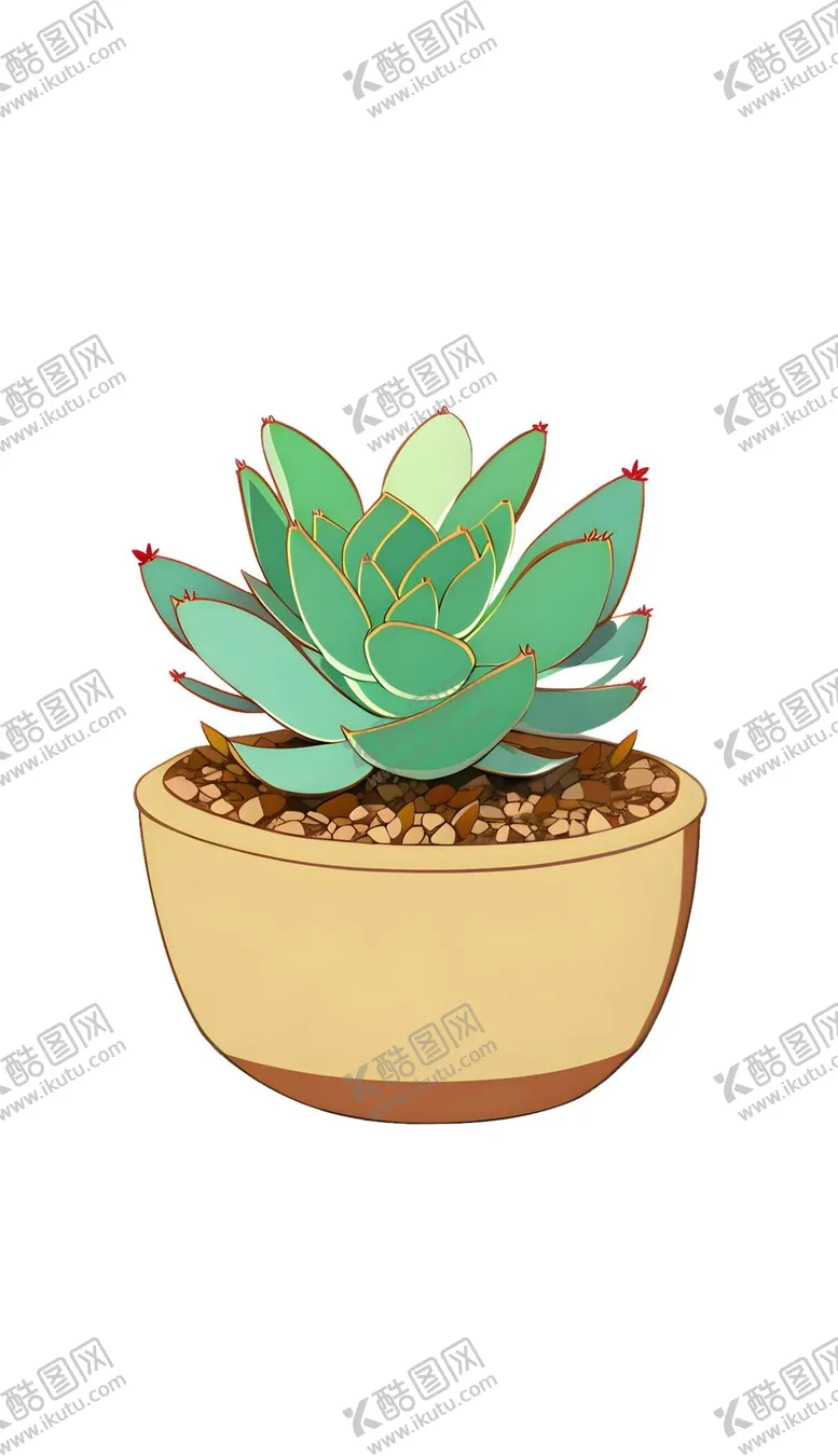 编号：45317010090758306712【酷图网】源文件下载-多肉植物盆栽装饰