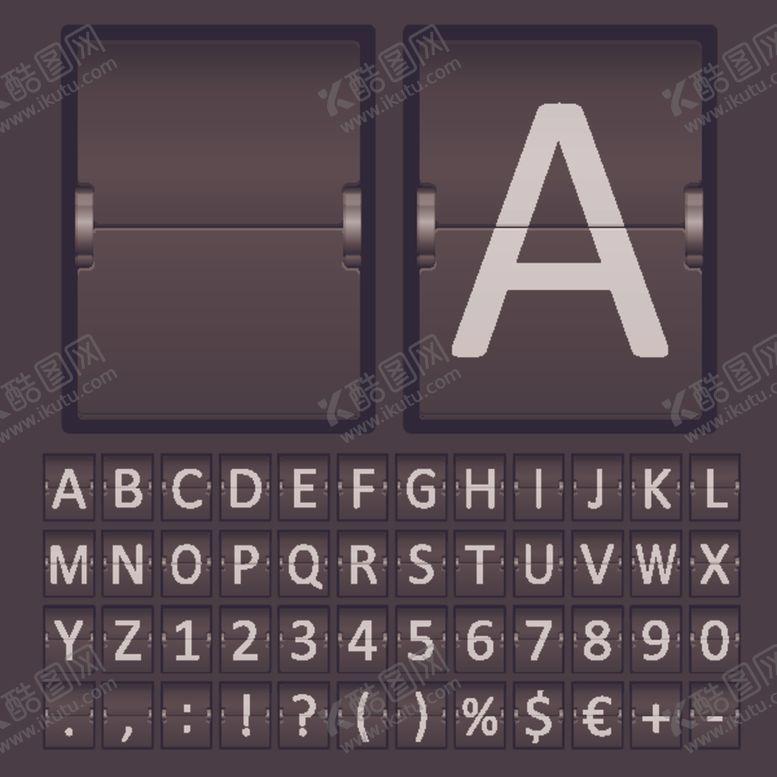 编号：57133610151723456246【酷图网】源文件下载-英文字母数字