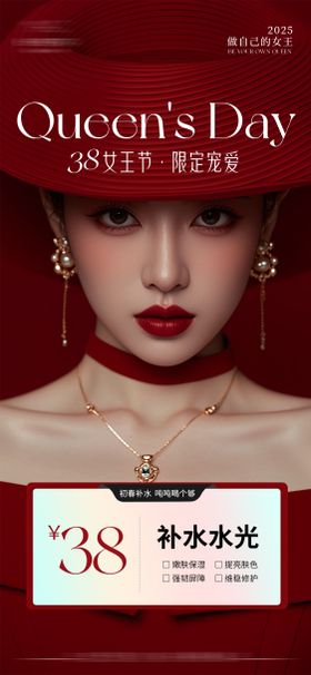 医美38促销海报