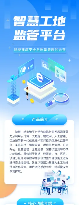 智慧系统平台h5宣传长图