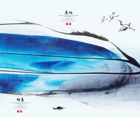 中国风三联画