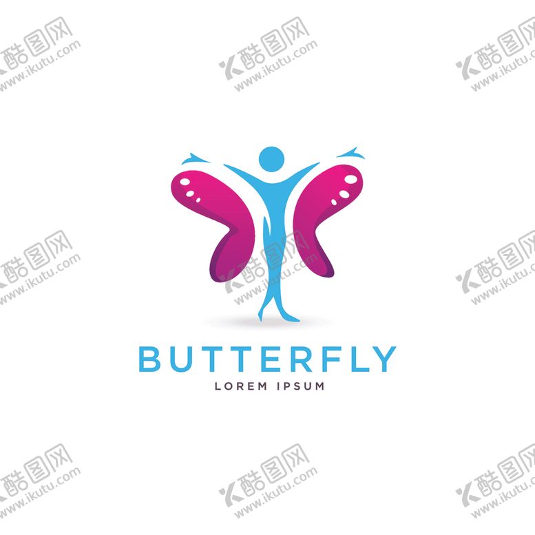 编号：78290007021909302486【酷图网】源文件下载-蝴蝶logo
