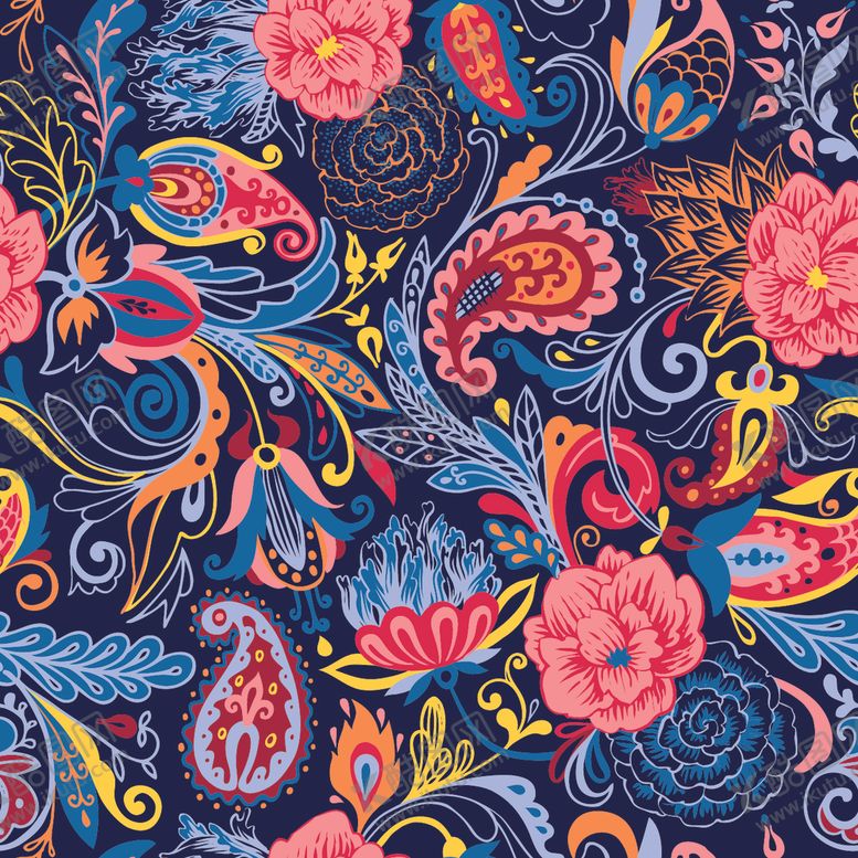 编号：56064404010057424373【酷图网】源文件下载-佩斯利花纹图案