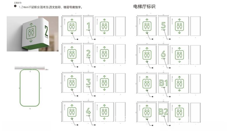 编号：84210712161112393594【酷图网】源文件下载-电梯厅标识立体镂空标识牌