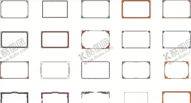 编号：21324809221740162336【酷图网】源文件下载-字画边框