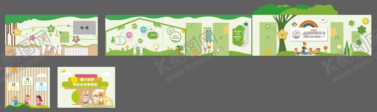 编号：40471003181759338201【酷图网】源文件下载-幼儿园大厅文化墙