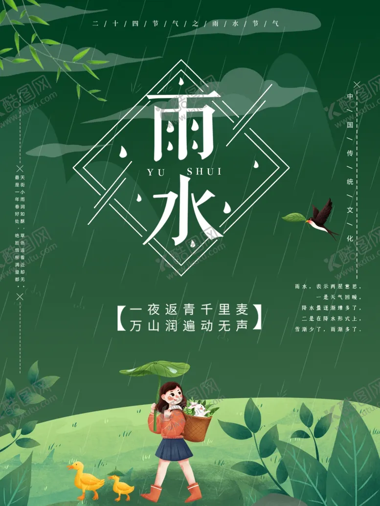 编号：42610401230401229529【酷图网】源文件下载-雨水节海报展板素材