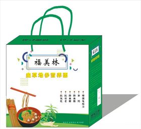 平面图虫草地参营养面礼盒设计