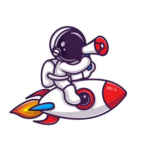 卡通宇航员人物天太空人Q版