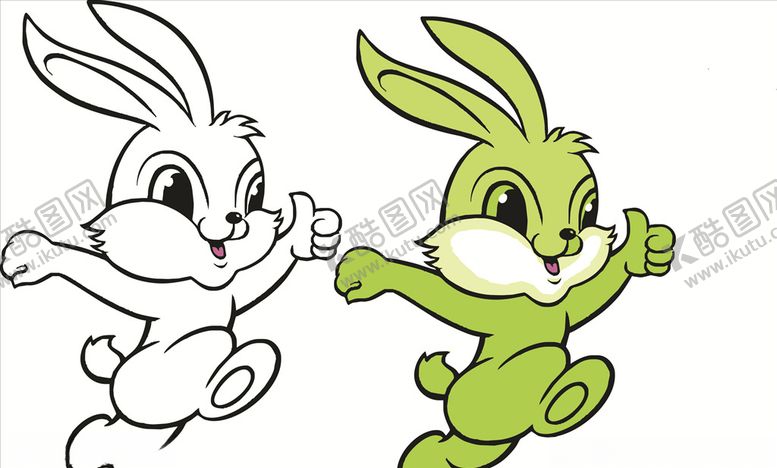 编号：89206709250507287232【酷图网】源文件下载-矢量图兔子