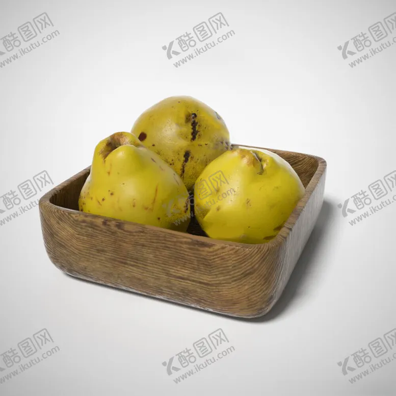 编号：56257402220735334682【酷图网】源文件下载-C4D模型梨子