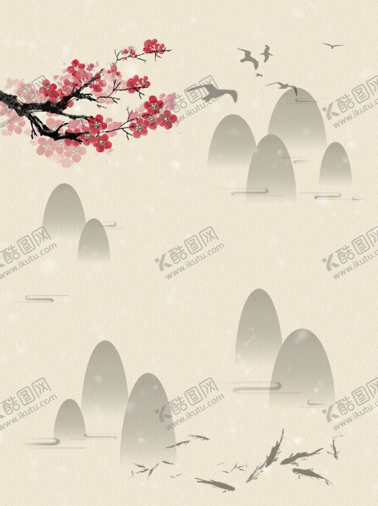 编号：90143906260017433404【酷图网】源文件下载-水墨海报素材毛笔画素材墨迹