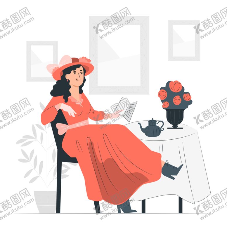 编号：97517902050535253606【酷图网】源文件下载-卡通妇女