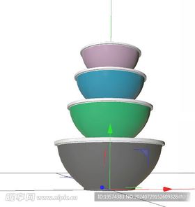 C4D模型碗