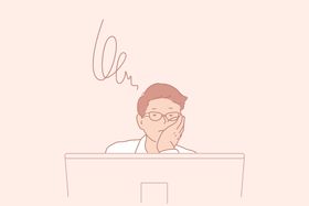 简约人物日常生活插画