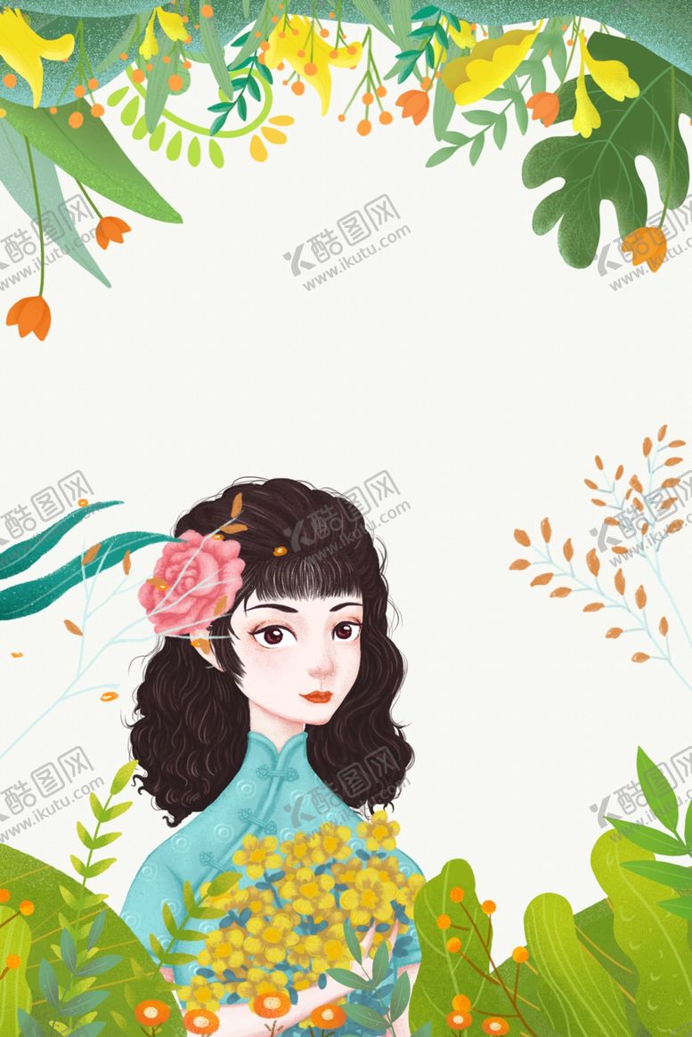 编号：20973503242127161694【酷图网】源文件下载-女神节背景