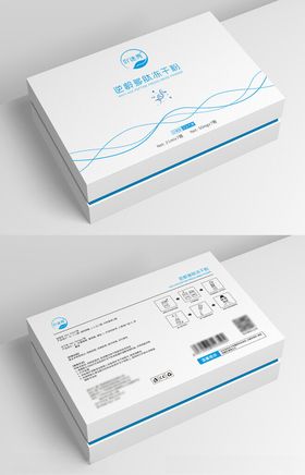 多肽逆龄冻干粉包装盒平面图